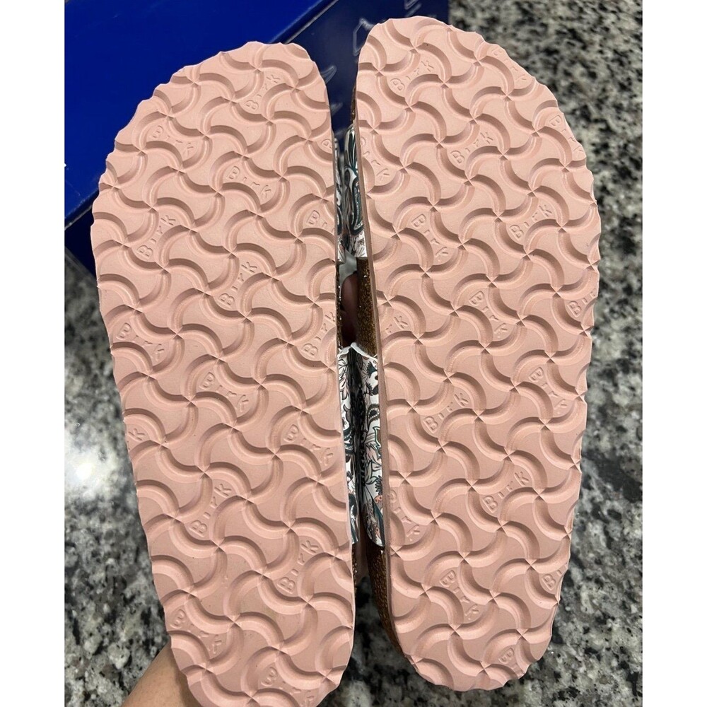 BIRKENSTOCK SYDNEY PAISTLEY LIGHT ROSE VEGAN BIRKO- FLOR NARROW SIZE 37 NEW - Picture 6 of 6